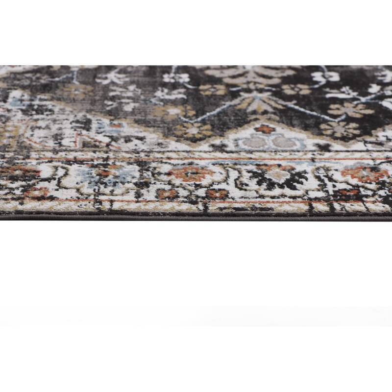 Bashian Bruno Charcoal Transitional Area Rug