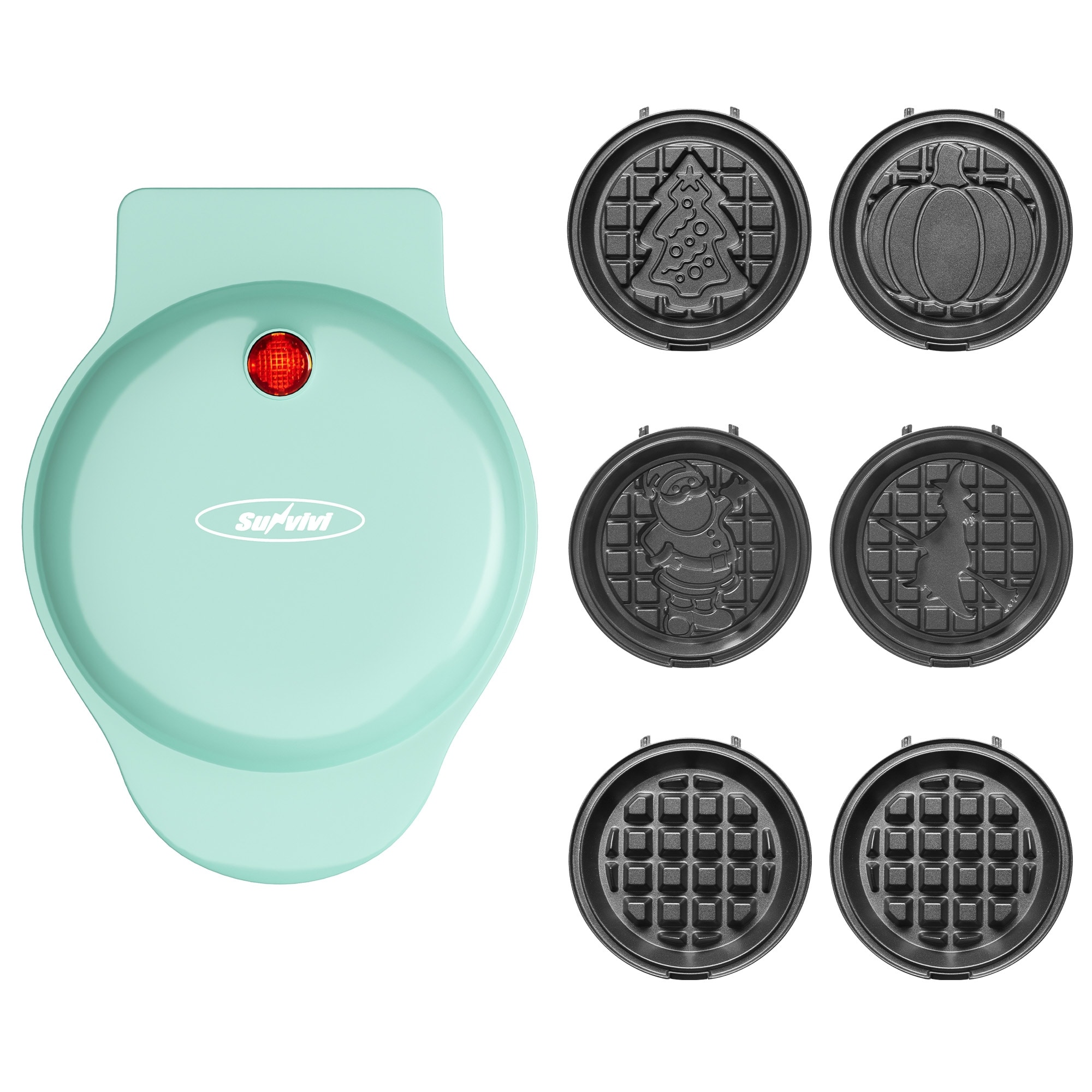 6 in 1 Mini Waffle Maker
