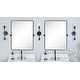 preview thumbnail 72 of 126, TEHOME Woodvale Rectangle Vertical Metal Wall Mirrors