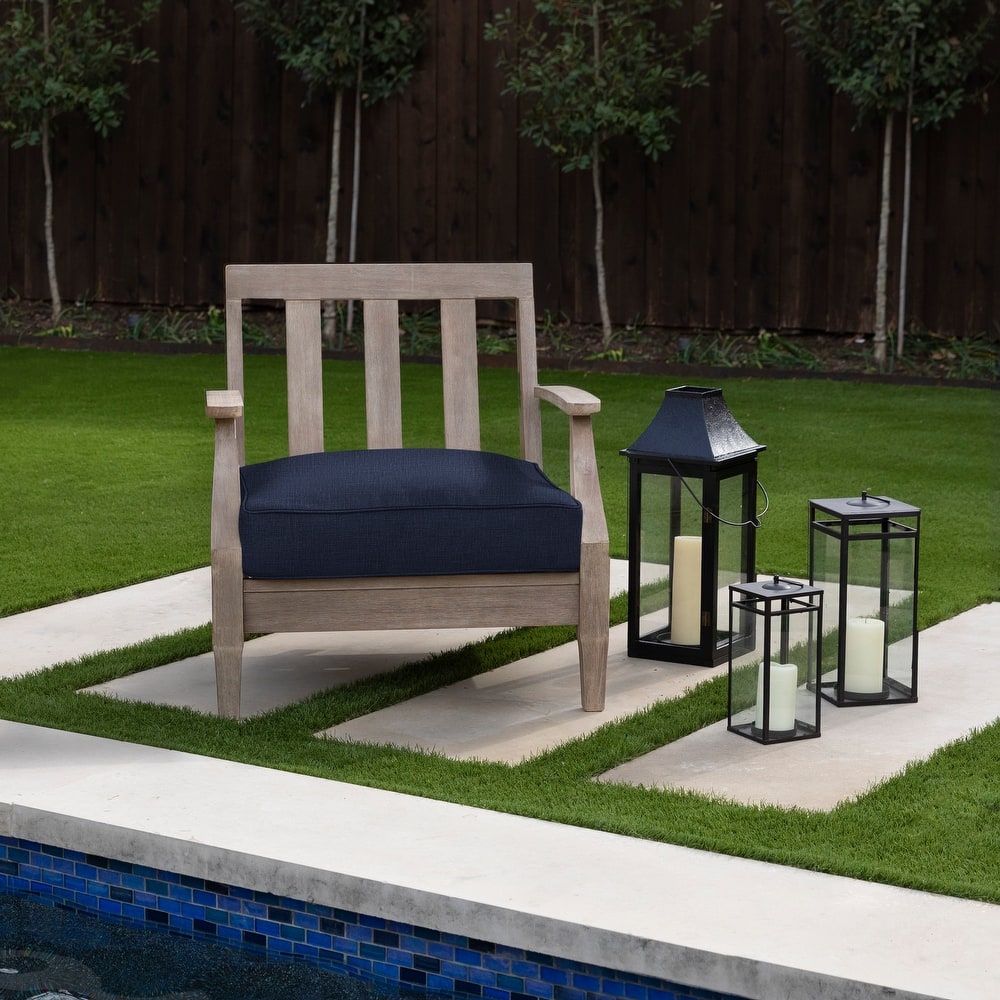 Sorra Home Indoor/Outdoor Solid Deep Seating Corded Cushion