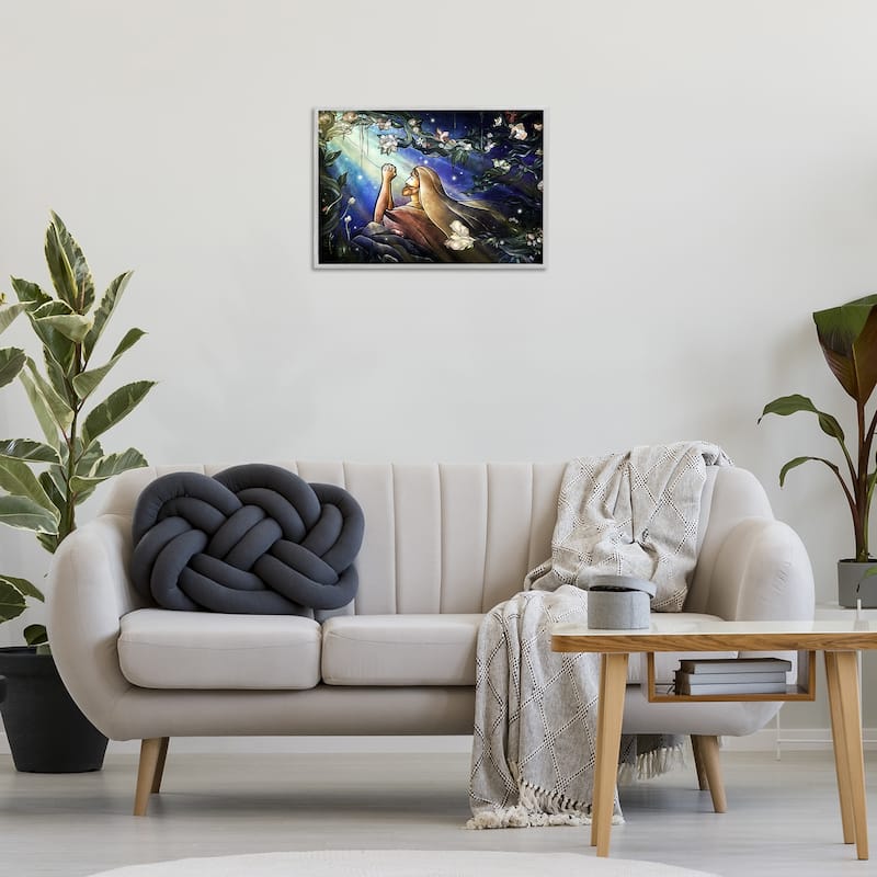 Stupell Religious Gethsemane Prayer Framed Giclee Art Design By Mandie Manzano