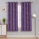 preview thumbnail 80 of 106, Deconovo Silver Line 52 Width Curtain Panel Pair (2 Panel) W52" x L72" - Purple Grape