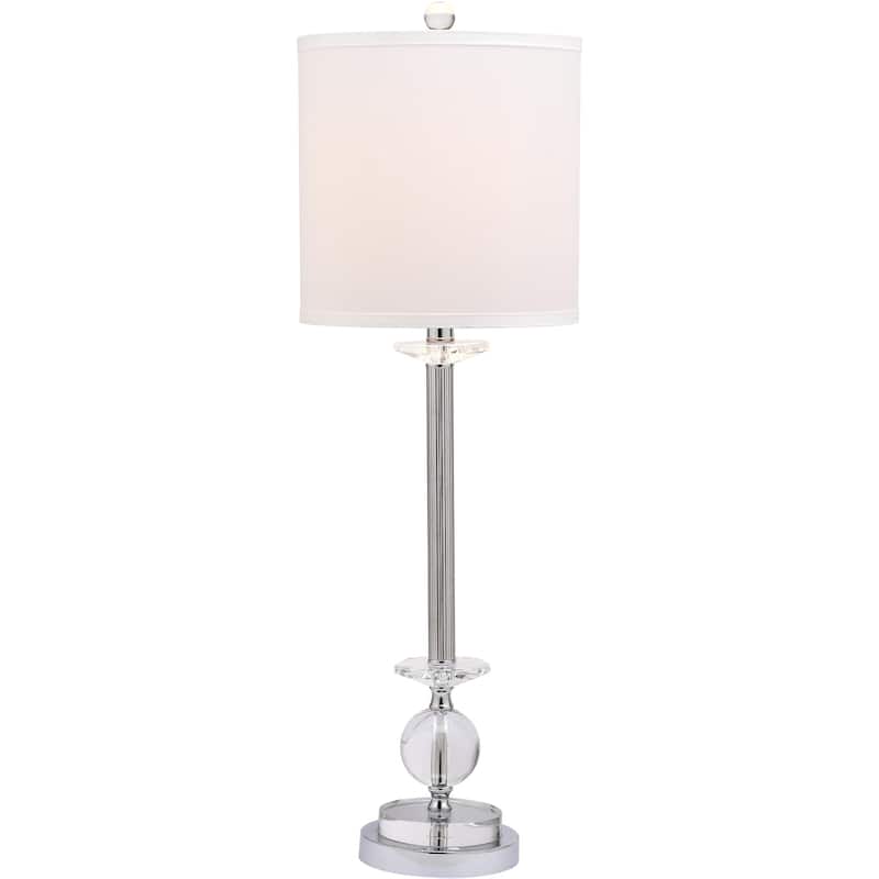 SAFAVIEH Lighting Tanja 31-inch Crystal Crystal Candlestick Lamp (Set of 2) - 10"x10"x31" - 10Wx10Dx31H