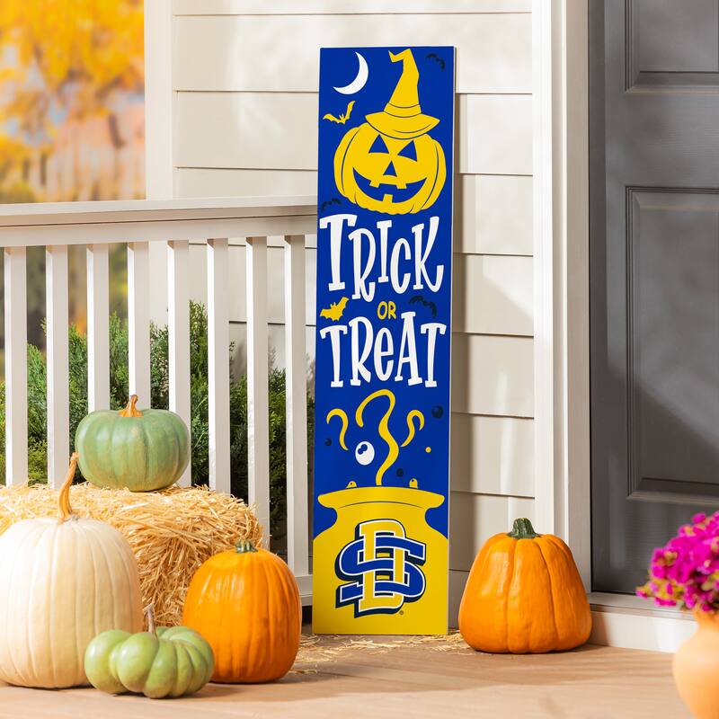 47" Double Sided Seasonal Porch Leaner, South Dakota State University - 47" x 11.25" - Halloween