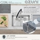 preview thumbnail 17 of 21, AZUNI 28 inches L x 19 inches W Double Bowl Undermount 16G Workstation Kitchen Sink with accessories C228L - 28" x 19" x 10"
