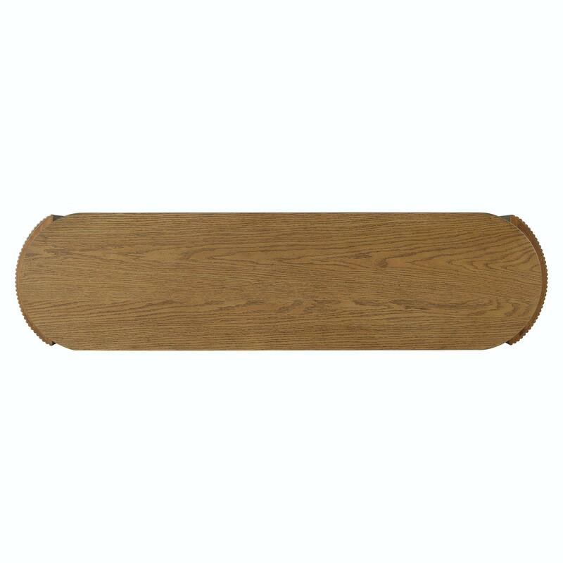 Entryway Table with Natural Wood Grain Finish