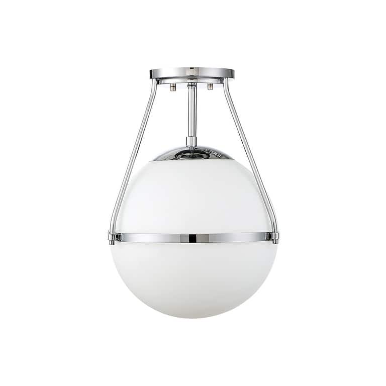 Meridian M60054 1-Light Semi-Flush Mount