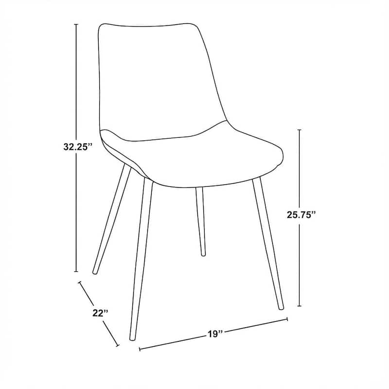 Porch & Den Canary-Kantsjo Black 5-Piece Dining Set