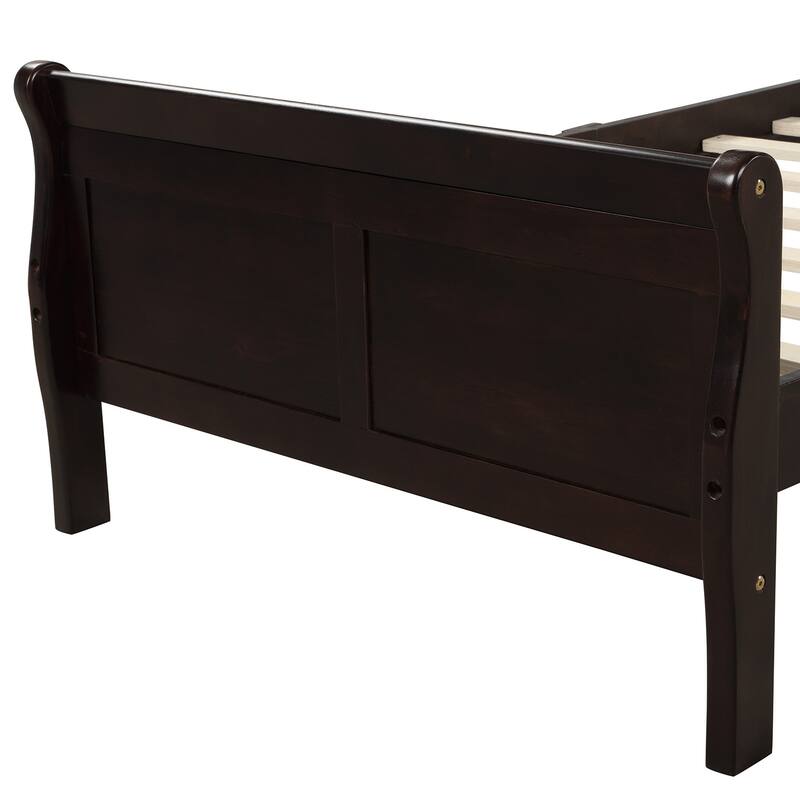Twin Pine Platform Bed with Headboard, Footboard & Slat Support