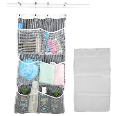 Evelots Mesh Shower Caddy-Organizer-6 Pockets-Shampoo-Soap-Razor-Quick Dry