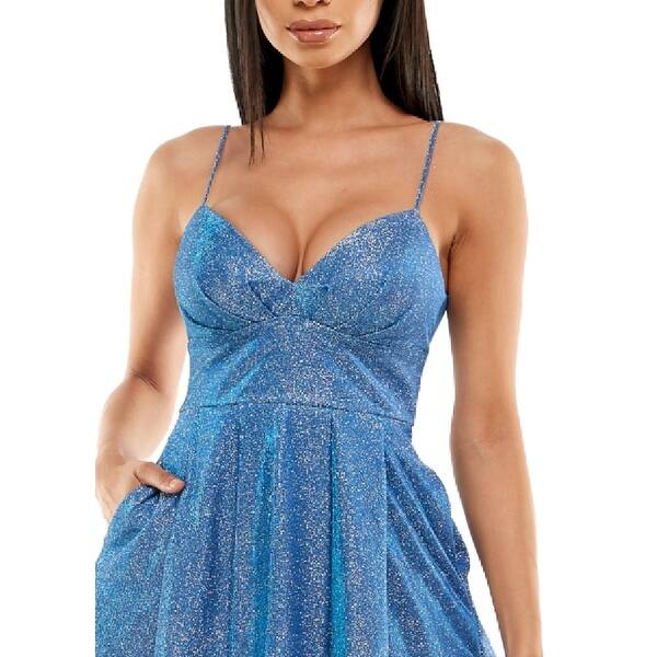 B. Smart Junior's Glitter Fit & Flare Dress Blue Size 0 - Bed Bath & Beyond - 40572908 B. Smart Junior's Glitter Fit & Flare Dress Blue Size 0 - Bed Bath & Beyond - 40572908