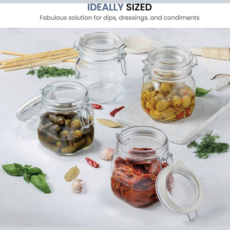 Bormioli Rocco Fido Jar with Lid 3 Piece Set