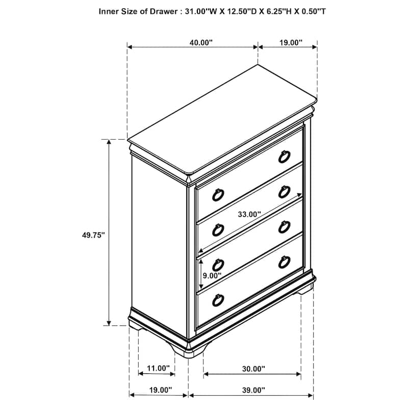 Garland Bedroom Set Brown Cherry