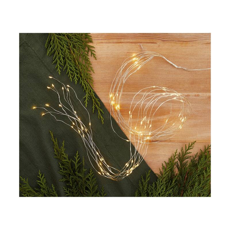 Fairy Cluster LED String Lights - Indoor White Fairy Lights, 39" Height, Perfect for Everyday Decor