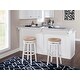 preview thumbnail 7 of 13, Maya Backless Swivel Bar Stool with Seagrass Seat