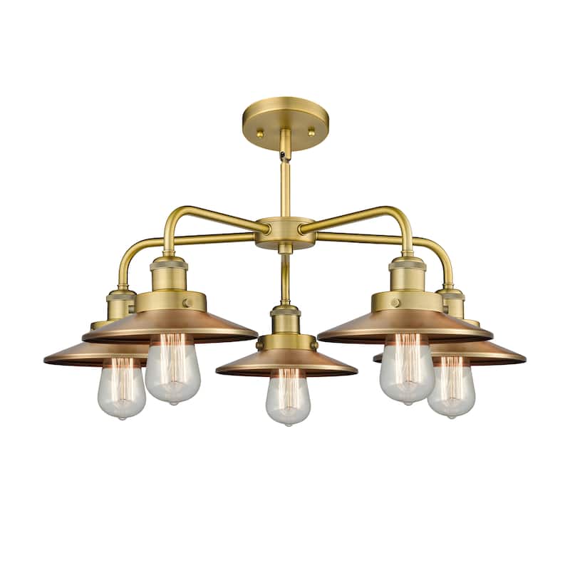 Innovations Lighting Ballston Urban - 5 Light 26" Stem Hung Chandelier