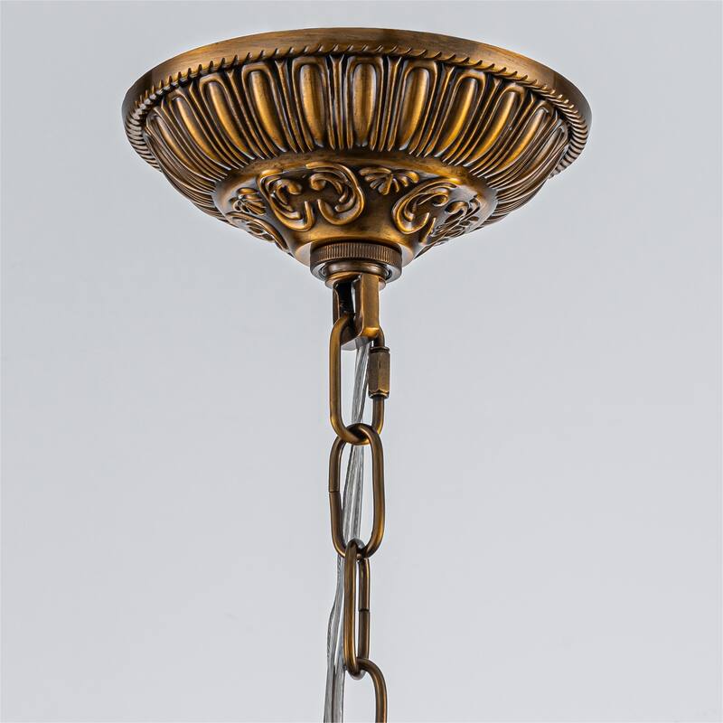 Industrial 1 - Light 11.8" W Retro French Globe Glass Pendant For Kitchen Island