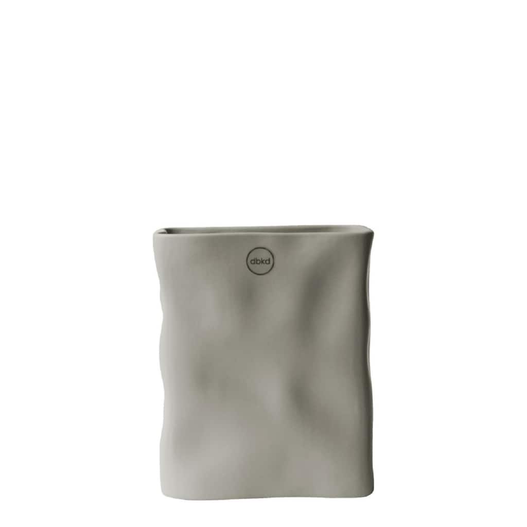 Abstract Curved Edge Ceramic Vase - 31.5" - Cream