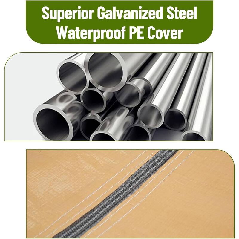 10x20 Ft Metal Carport Oversized Portable Garage for Cars, Trucks and Boats - 10X20 Ft