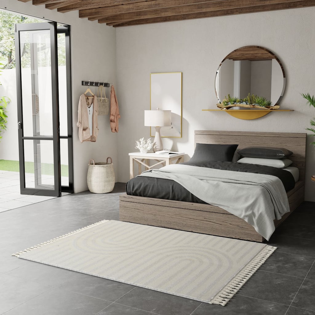 Mason Brooks Catalan White Iris Area Rug