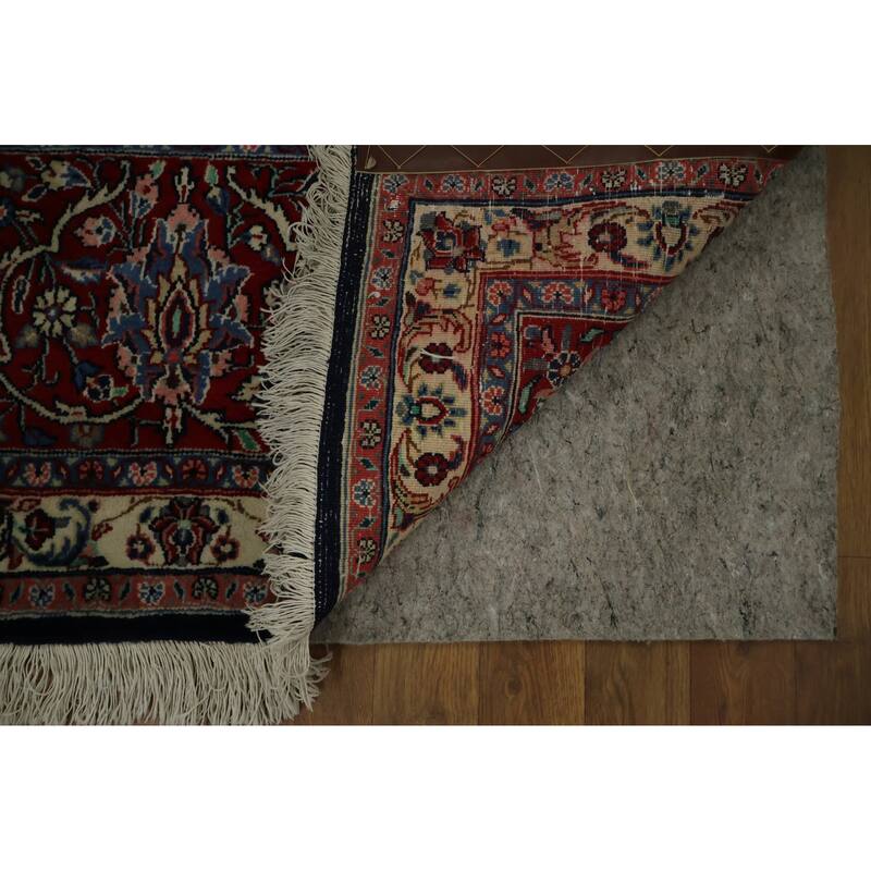 Hand Knotted Oriental 100% Wool Carpet Traditional Traditional Navy Blue & Blues Sarouk Area Rug - 14' 5'' X 10' 4''