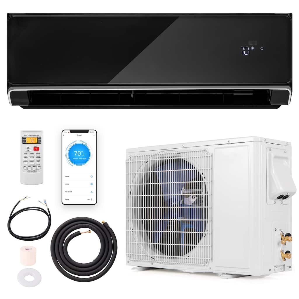 Gymax 12000 BTU Mini Split Air Conditioner & Heater 22 SEER2 208-230V