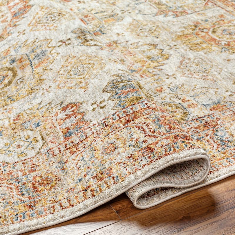 Livabliss Transitional Mona Lisa Medallion Area Rug