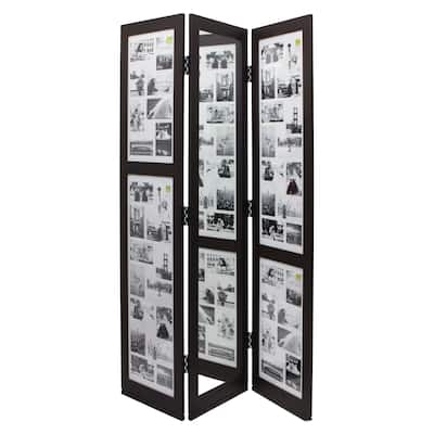 kieragrace KG Preston Triple Panel Screen - Brown - 42" x 65"x 0.75"