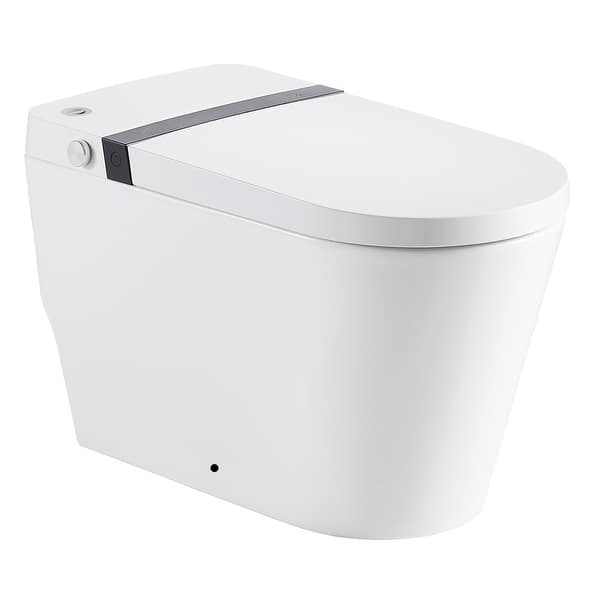 slide 2 of 13, Elongated Smart Bidet with Heat Seat and Air Drying Function White