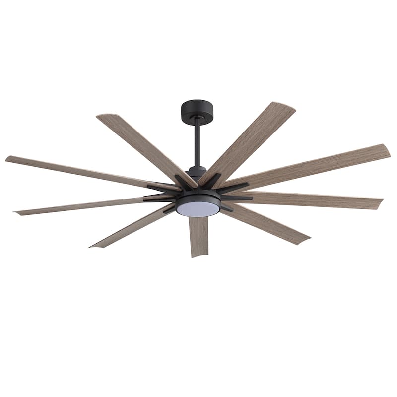 65" Modern Integrated LED Ceiling Fan with Light and Remote