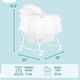 preview thumbnail 3 of 5, Dream On Me Lacy Portable 2 in 1 Bassinet and Cradle in white