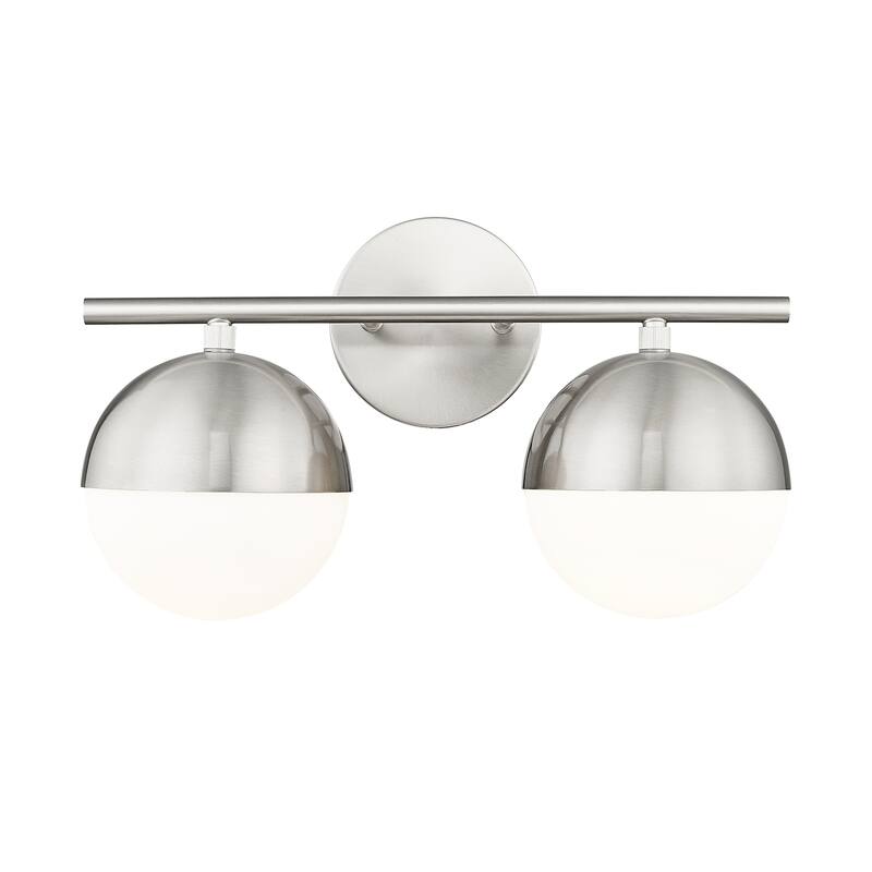 Z-Lite 7517-2V Realm Sphere 2 Light 16" Wide Vanity Light - Brushed Nickel