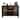 47" Industrial Wine Buffet with LED Lighting - BLACK