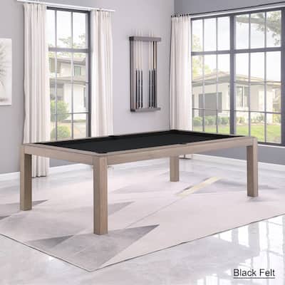 Olivia GreyWash Ash 8ft Billiard Slate Pool Table with dining top