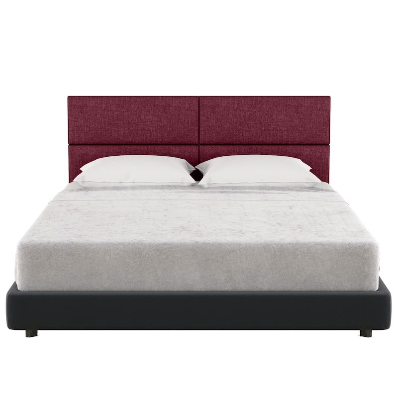 Jaxx Panelist Modern Padded Headboard - Set of 4 Wall Mounted Panels