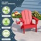 preview thumbnail 38 of 73, Laguna Kids Outdoor Poly Adirondack Chair with Cup Holder (Set of 2)
