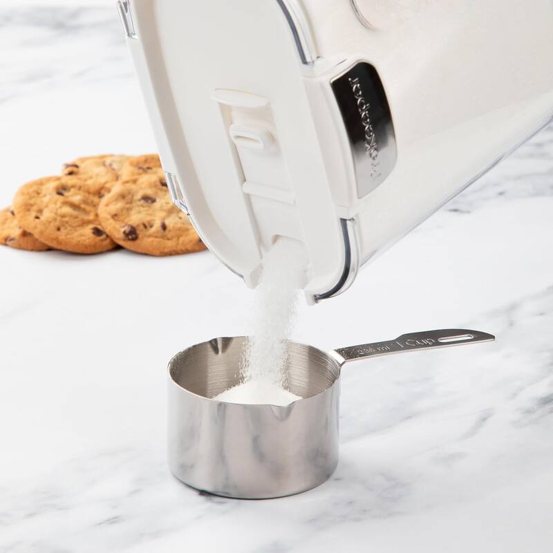 ProKeeper+ 9 Piece Clear Plastic Airtight Food Flour and Sugar Baker's Kitchen Storage Organization Container