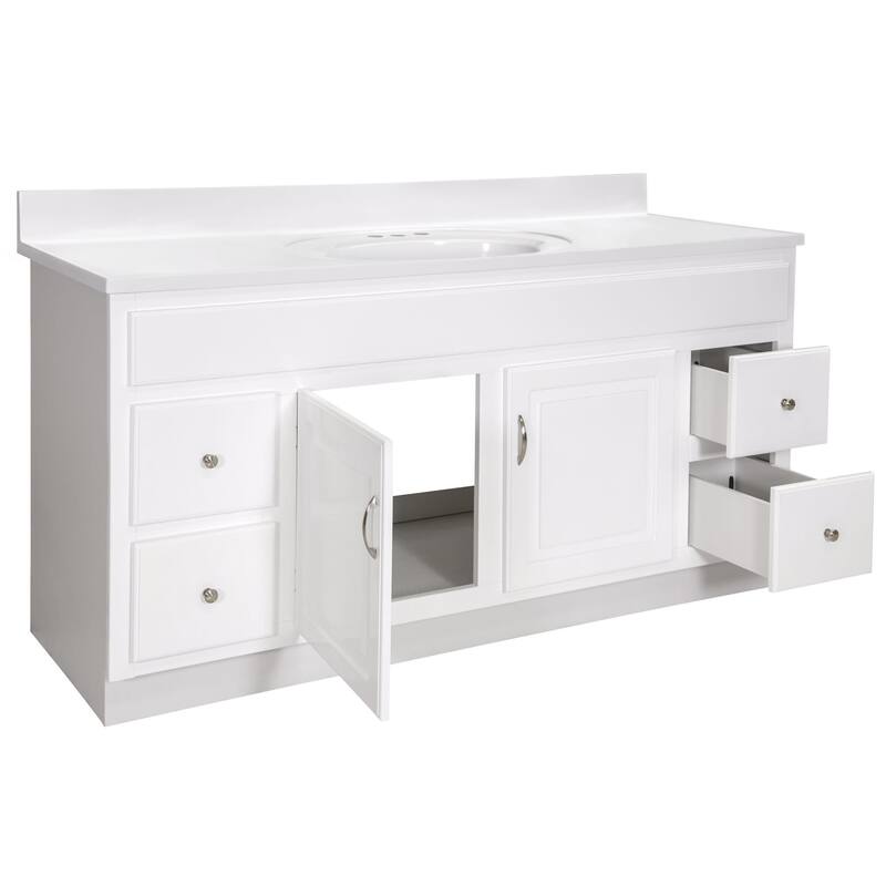 Design House 586446 Concord 60" Free Standing Single Basin Vanity Set