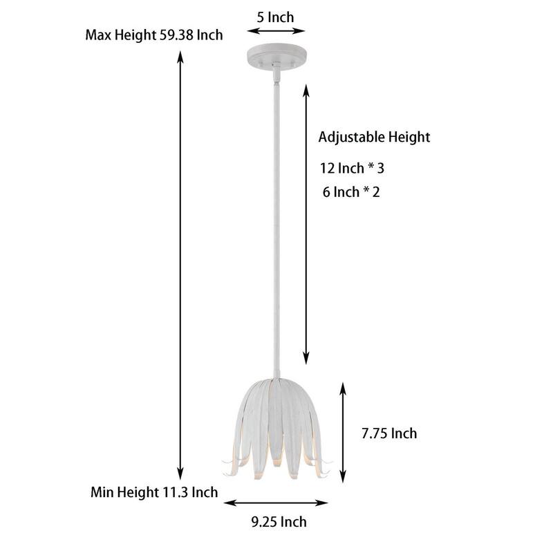 Acroma 1-Light Dome Dimmable Single Pendant - N/A