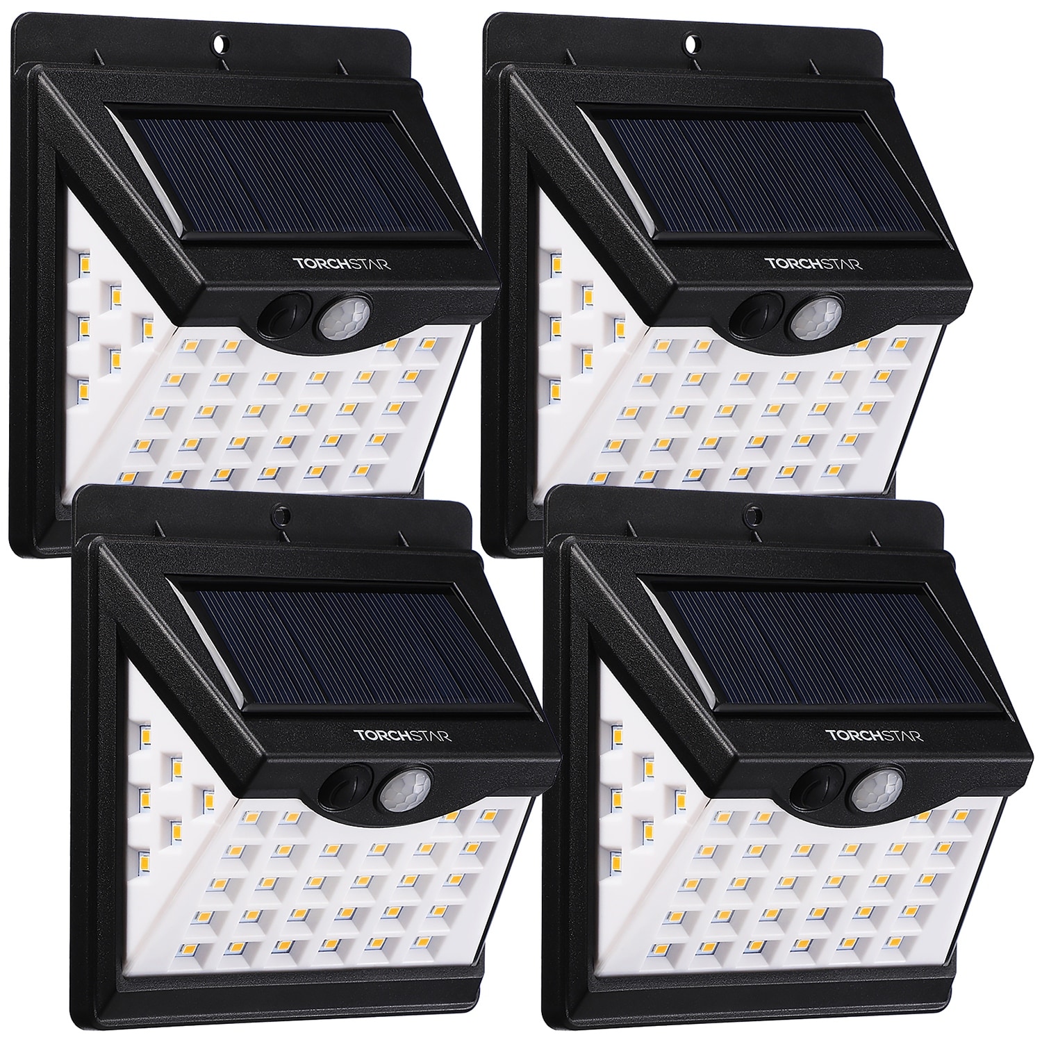 4 Pack LED Solar Outdoor Security Wall Light with Motion Sensor On Sale Bed Bath Beyond 37026586