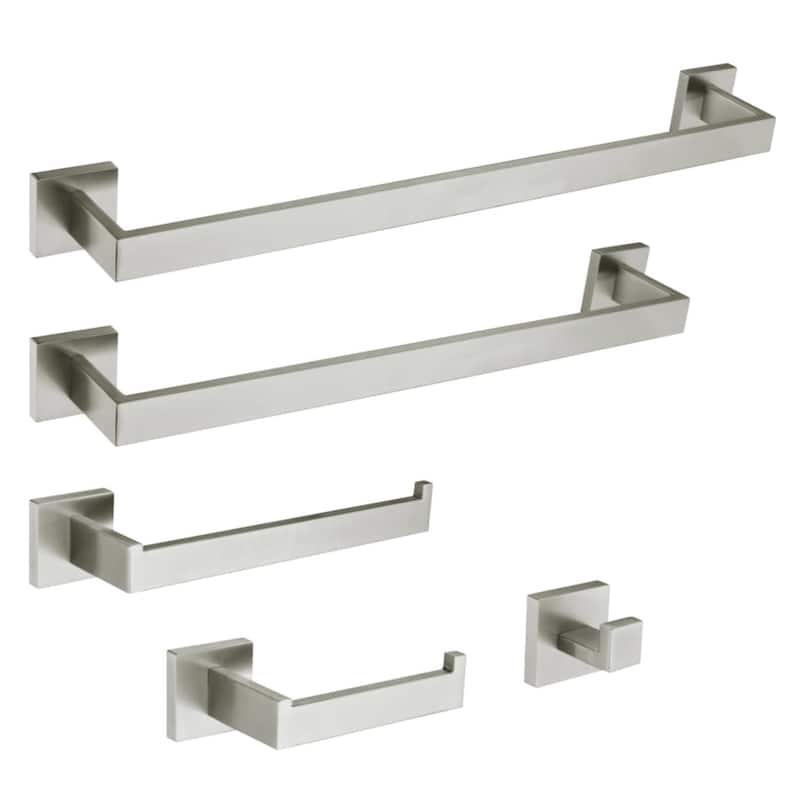 Kingston Brass BAHK6012478 Markus 5 Piece Bathroom Package with 24" - Brushed Nickel