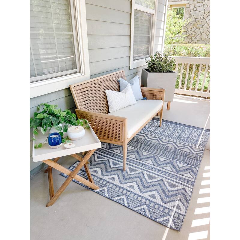 SAFAVIEH Bermuda Washable Zsofia Indoor/ Outdoor Waterproof Rug
