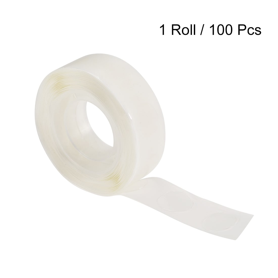 Glue Point 12mm, 2 Sided Adhesive Tape for Crafts, 1 Roll/100 Pcs - Clear