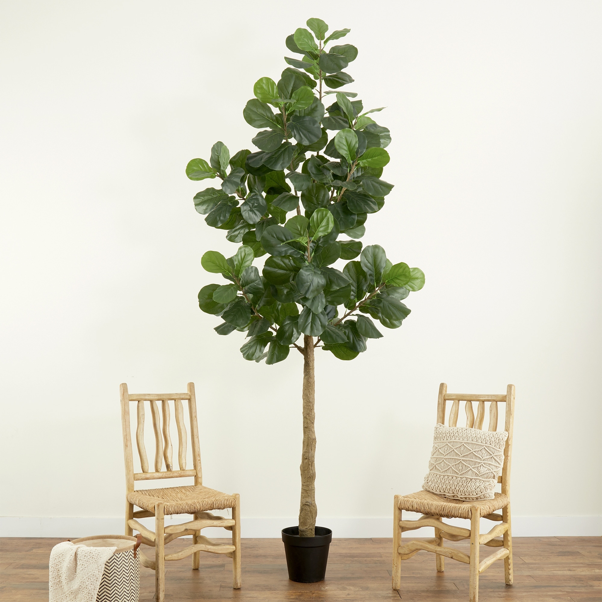9' Artificial Fiddle Leaf Fig Tree - On Sale - Bed Bath & Beyond - 38166541