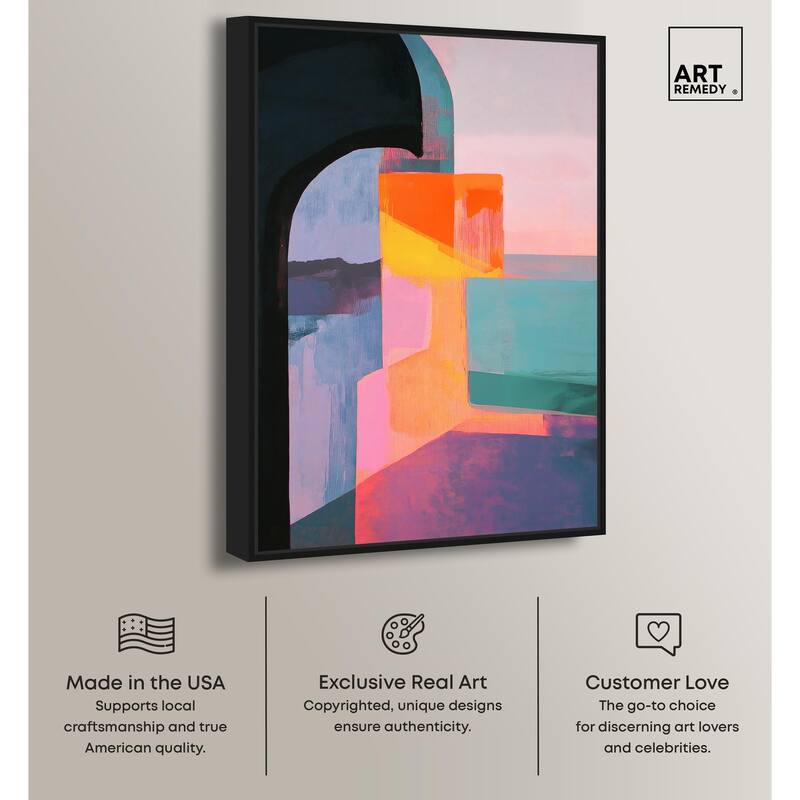 Color Blocks III Canvas by Art Remedy