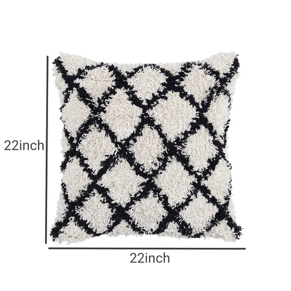 Black and white textured sale pillows