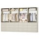 preview thumbnail 26 of 76, Kyrvo Freestanding Closet System with 3 Wooden Drawers ＆ Hanging Rod ＆ Storage Shelf, Modular Walk-in Closet Organizer Wardrobe