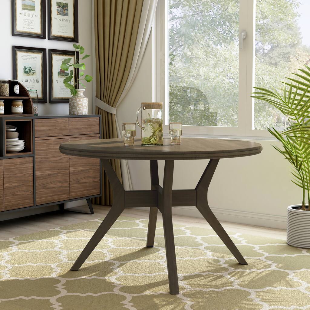 Copper Grove Klisura Mid-century Grey 48-inch Wood Round Dining Table