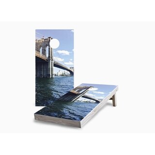 Brooklyn Bridge Cornhole Game (Choose Wraps or Boards)