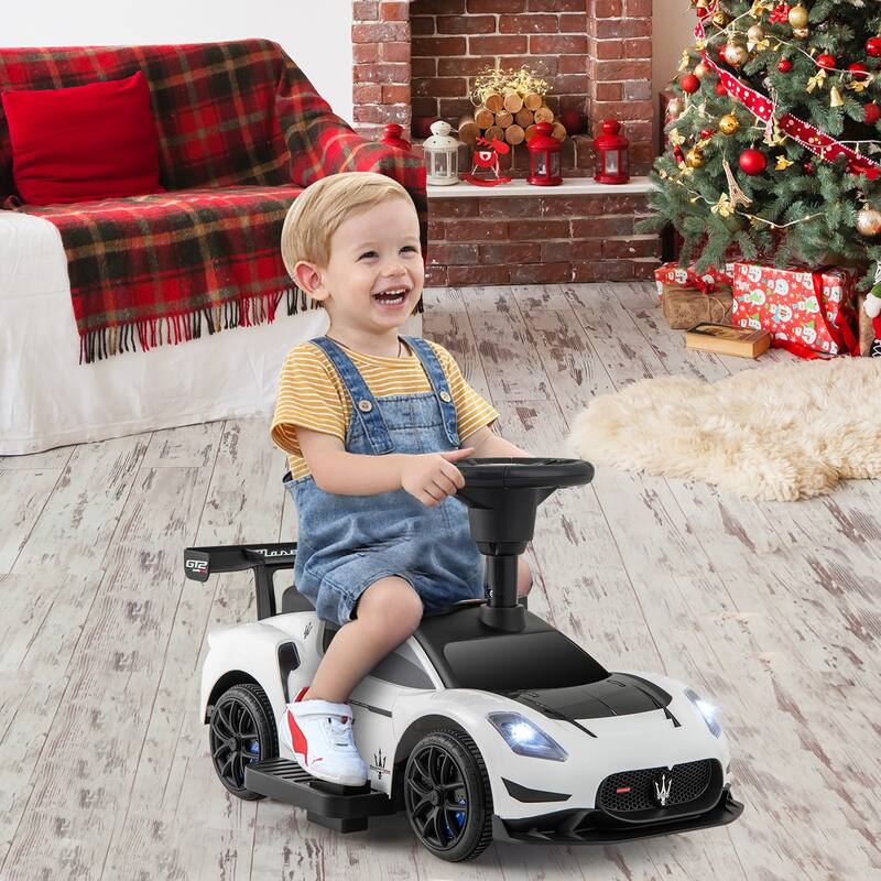 Gymax Electric Kids Ride on Push Car Maserati Licensed Foot to Floor